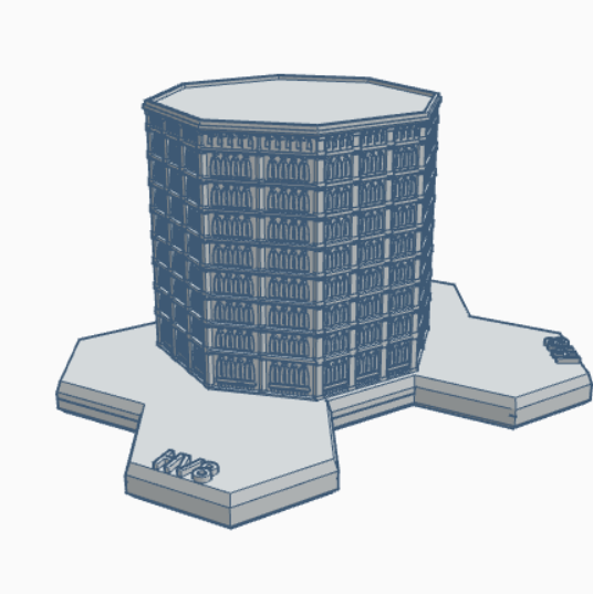 Gothic Building 139 Hex Map Scale HMSG139